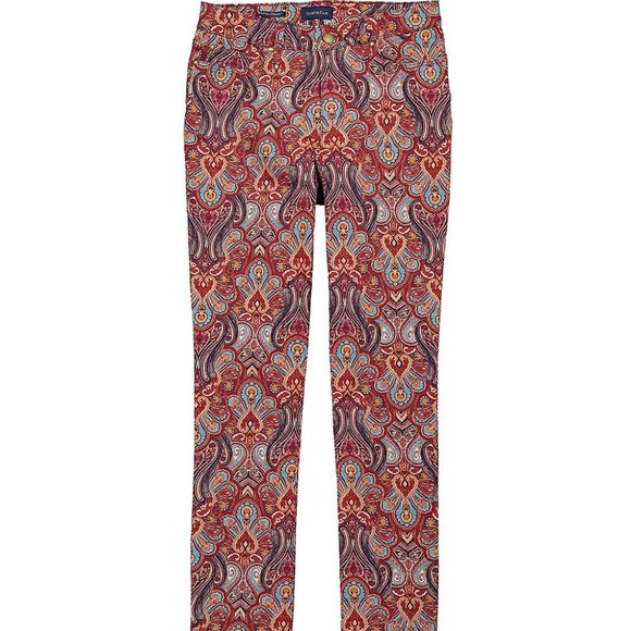 NWT Harvest Wine Damask Lexington Jeans - sz 10 - Picture 1 of 5